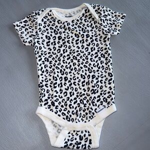 Gerber Black and White Leopard Print Bodysuit